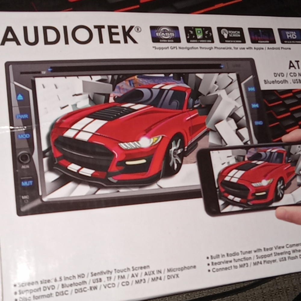 Audiotek dvd/ CD multimedia systems / Bluetooth/ USB/ phone-in/ Aux